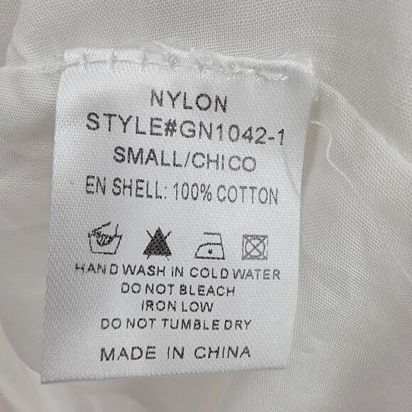 Nylon Apparel Swing Top Women's Small Open Front Embroidered Floral - Picture 14 of 15